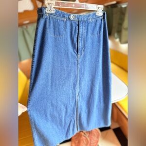 Liz Claiborne Classic Blue Denim Skirt